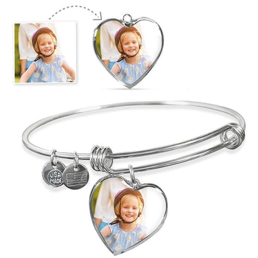 Heart Of Love - Custom Photo - Luxury Bangle